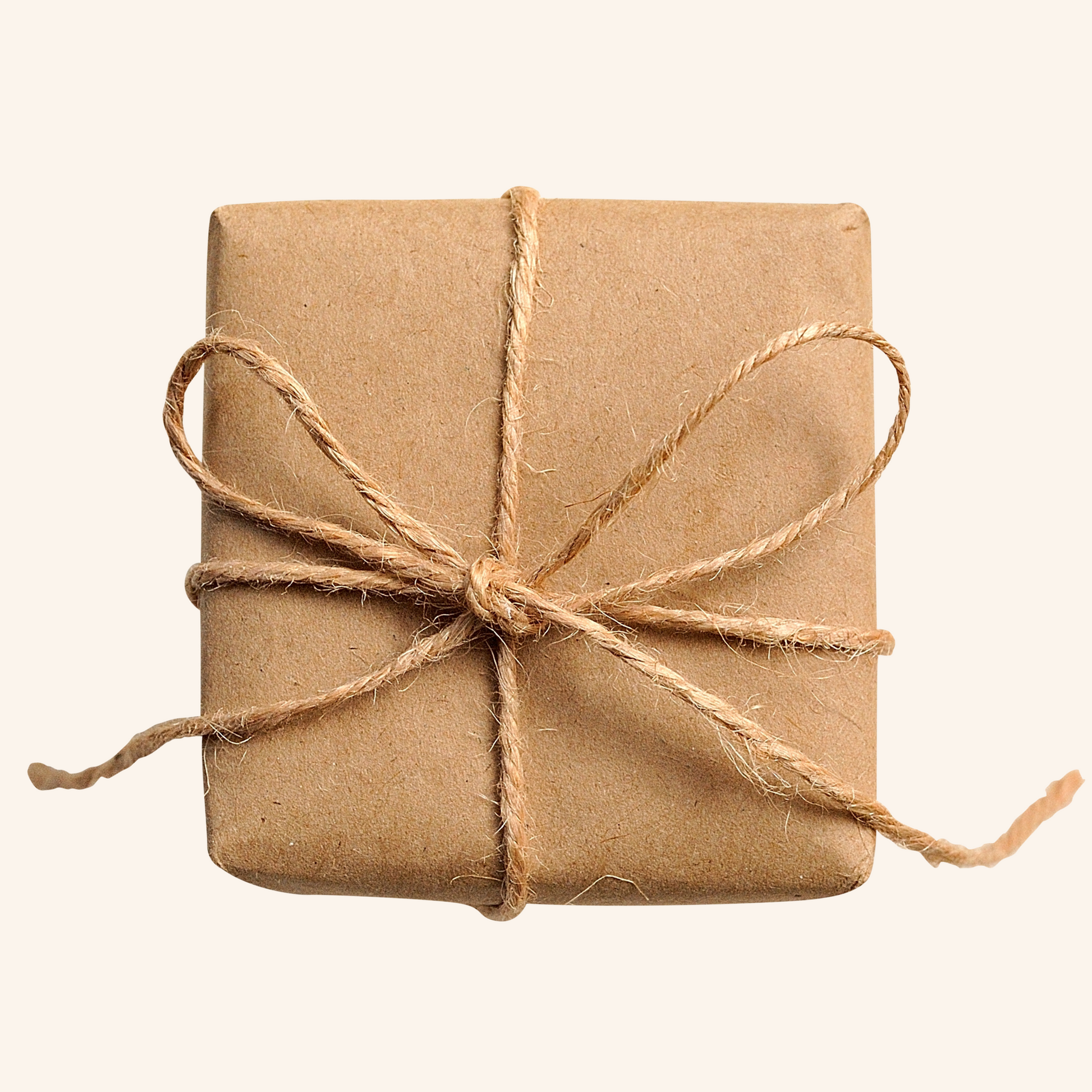 Emballage cadeau style colis postal, ficelle tricolore, DYI, kraft